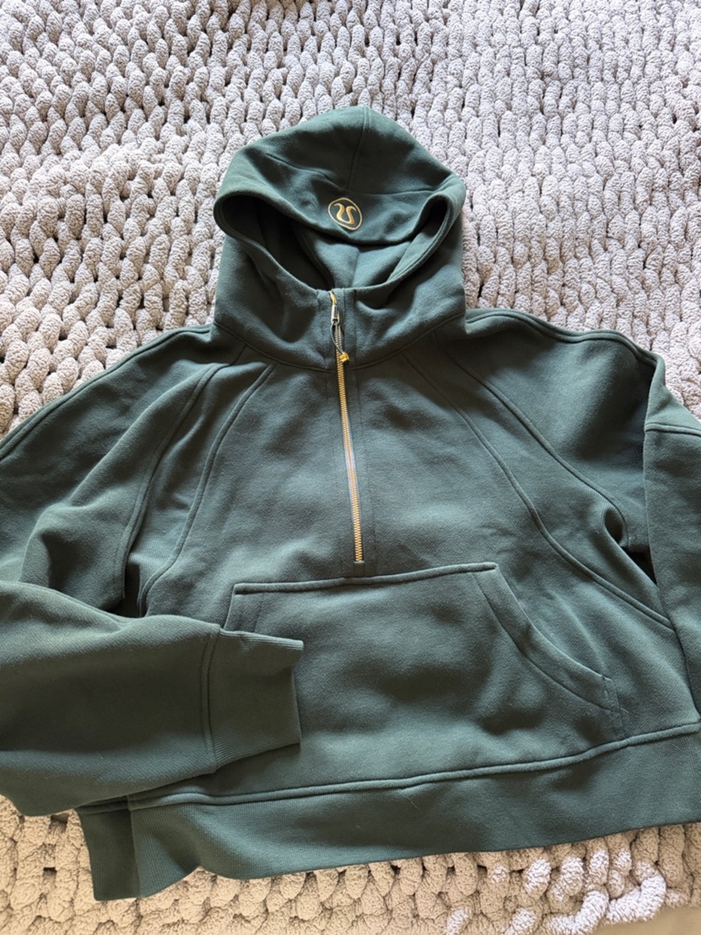 lululemon athletica Scuba Oversized Half-Zip Crop Hoodie